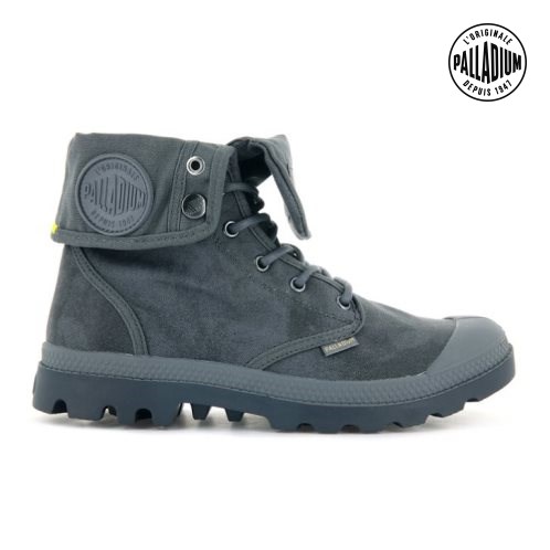 Bottes Palladium Pampa Baggy WAX Femme Grise Foncé | FR AGL594S